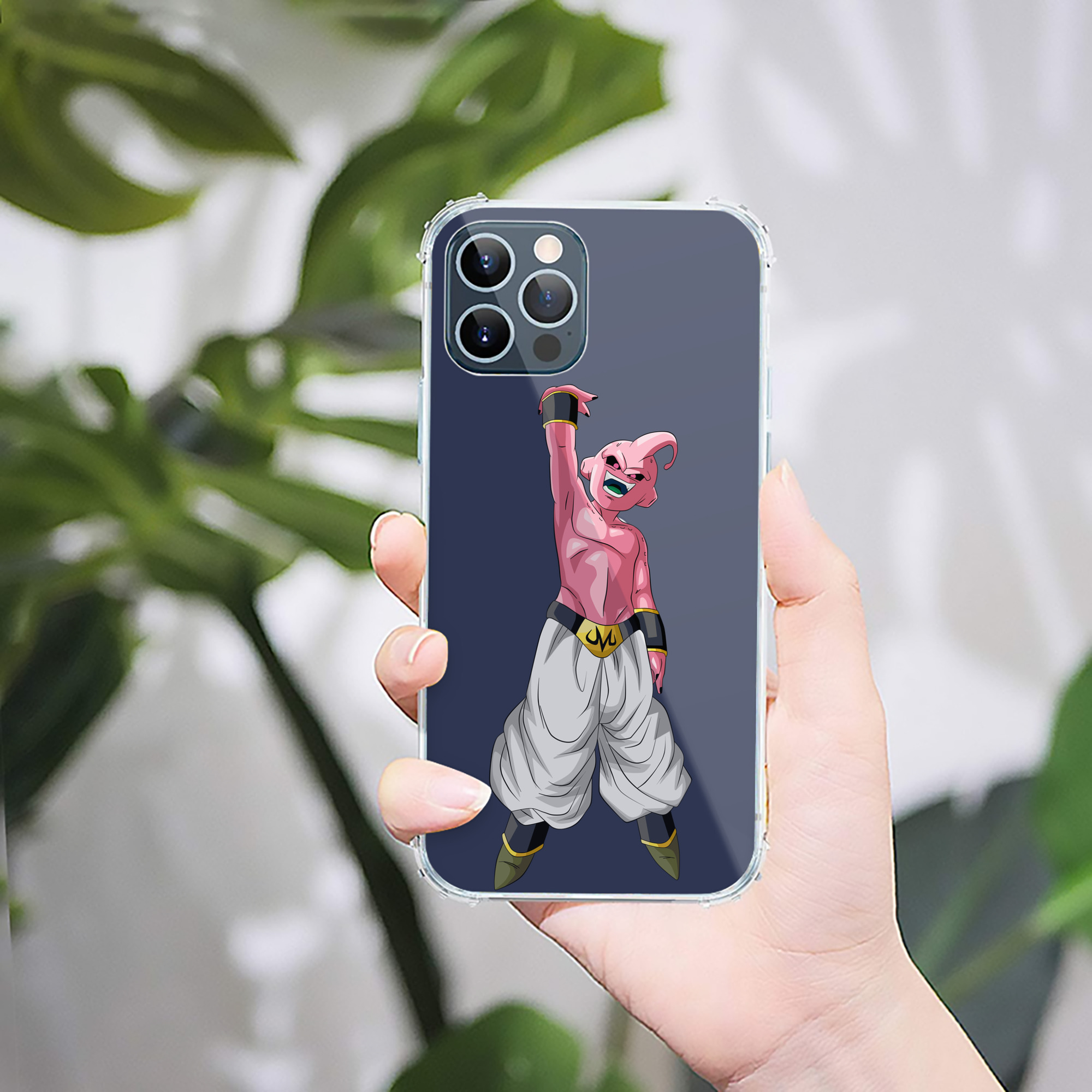 （画像用） ドラゴンボール 魔人ブウ DRAGON BALL Majin Buu 【iPhone 12シリーズ対応】透明スマホケース（クリアソフトケース）